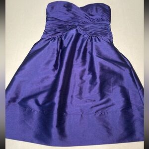 Liliana Strapless Purple Metallic Party Cocktail Dress Size 6